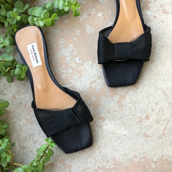 Isaac Mizrahi Shoes - Isaac Mizrahi Vintage Mesh Square Toe Sandals